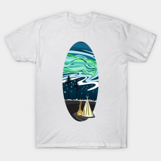 Northern lights sky T-Shirt